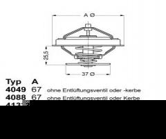 Wahler 4049.80d1 termostat mercedes t1, mercedes-benz /8 (w115)