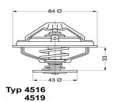 Wahler 4519.95d termostat bmw e34, bmw 5 (e34)