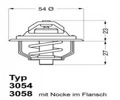 Wahler 3054.92d50 termostat opel ascona, opel ascona b (81_, 86_, 87_, 88_)