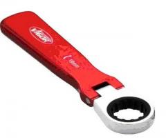 Vigor v1417 klucz oczkowy z grzechotką z uchylną głowicą aluminiową