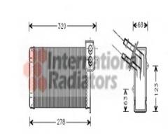 Van wezel 43006048 nagrzewnica renault, renault 19 i (b/c53_)