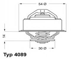Wahler 4089.87d termostat volvo 240 940, volvo 240 (p242, p244)