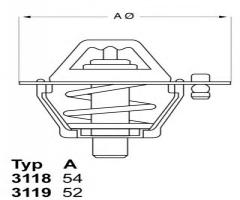 Wahler 3119.82d4 termostat mitsubishi lancer galant, mitsubishi colt i (a15_a)
