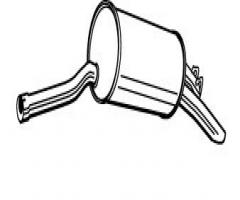 Walker 22046-62 tłumik końcowy fiat punto 55 60 75, fiat punto (176)