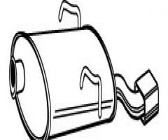 Walker 22099-52 tłumik końcowy citroen saxo, citroËn saxo (s0, s1)