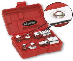 Vigor v1293 zestaw 6 adapterów w kasetce z tworzywa
