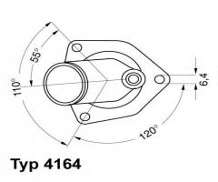 Wahler 4164.92d termostat opel, opel kadett e hatchback (33_, 34_, 43_, 44_)
