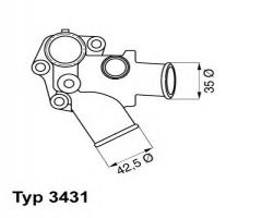Wahler 3431.80d termostat fiat ducato, citroËn c25 autobus (280_, 290_), fiat ritmo ii (138a)