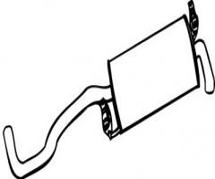 Walker 70583-53 tłumik końcowy vw polo 94-, vw polo (6n1)