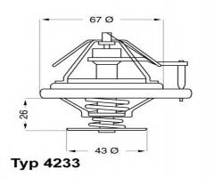 Wahler 4233.84d termostat mb s-klasa, mercedes-benz klasa s (w126)