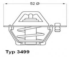 Wahler 3499.82d termostat mazda 323 -94, mazda 323 s iv (bg)