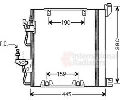 Van wezel 37005368 chłodnica klimatyzacji opel, opel astra h nadwozie pełne (l70)