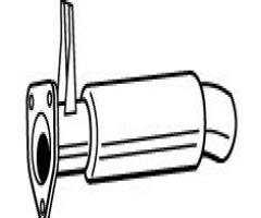 Walker 22230-61 rura kolektora mitsubishi, mitsubishi pajero ii (v3_w, v2_w, v4_w)