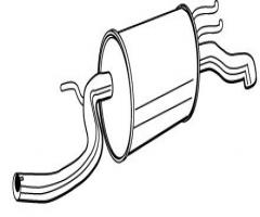 Walker 22748-53 tłumik końcowy fiat lancia, fiat idea, lancia musa (350)