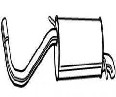 Walker 71102-64 tłumik końcowy seat skoda, seat cordoba (6l2), skoda fabia praktik