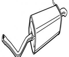 Walker 71342-53 tłumik końcowy seat skoda vw