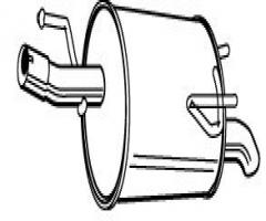 Walker 22787-52 tłumik końcowy opel, opel meriva