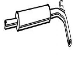 Walker 70582-53 tłumik Środkowy vw polo 94- hb, vw polo (6n1)