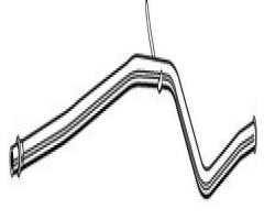 Walker 22410-66 rura Środkowa peugeot 206, peugeot 206 hatchback (2a/c)