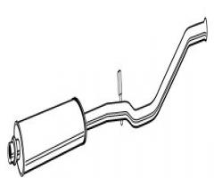 Walker 22618-66 tłumik Środkowy peugeot, peugeot 307 break (3e)