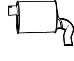 Walker 21951-52 tłumik końcowy ford, ford galaxy (wgr), seat alhambra (7v8, 7v9)