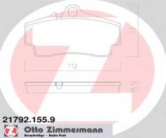 Zimmermann 21792.155.9 klocki hamulcowe porsche 911 (964) 89-93 tył, porsche boxster (987)