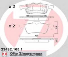 Zimmermann 23482.165.1 klocki hamulcowe renault laguna 01- tył, nissan primera (p12)