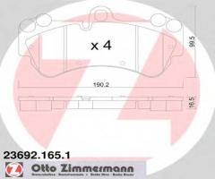 Zimmermann 23692.165.1 klocki hamulcowe vw touareg 02-, porsche cayenne (955)