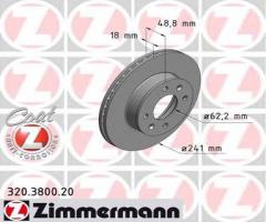 Zimmermann 320.3800.20 tarcza hamulcowa kia picanto 04-, hyundai i10 (pa), kia picanto (ta)
