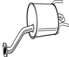 Walker 22923-52 tłumik końcowy , honda jazz ii (gd)