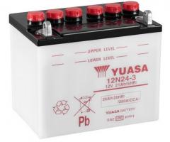 Yuasa 12n24-3 akumulator 24ah/200 12v p+ / yuasa motocykle