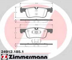 Zimmermann 24912.185.1 klocki hamulcowe bmw 1 f20,f21 10- przód, bmw 1 (f20)