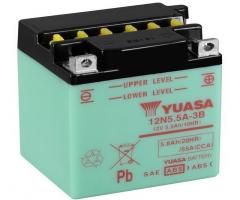 Yuasa 12n5.5a-3b akumulator 5,5ah/58 12v l+ / yuasa motocykle