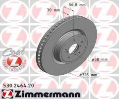 Zimmermann 530.2464.20 tarcza hamulcowa subaru legacy 05 -, subaru legacy iv (bl, bp)