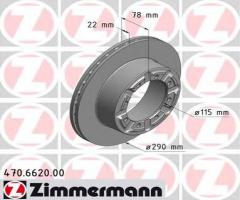 Zimmermann 470.6620.00 tarcza hamulcowa renault mascott 99-tył