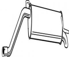 Walker 23249-58 tłumik, fiat grande punto (199)