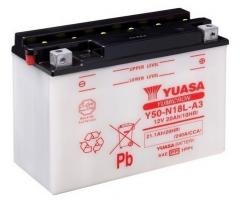 Yuasa y50-n18l-a3 akumulator 20ah/260 12v p+ / yuasa motocykle