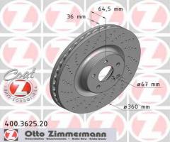 Zimmermann 400.3625.20 tarcza hamulcowa mercedes w211 e-klasa 02-09 e55amg