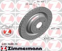 Zimmermann 400.3688.20 tarcza hamulcowa mercedes w166 m-klasa 11-12 tył