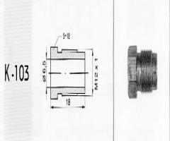 Wp k103 końcówka przewodu hamulcowego 103 m12x1