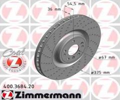 Zimmermann 400.3684.20 tarcza hamulcowa mercedes w166 m-klasa 11- przód
