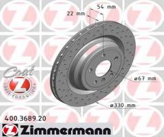 Zimmermann 400.3689.20 tarcza hamulcowa mercedes w166 m-klasa 11-12 tył