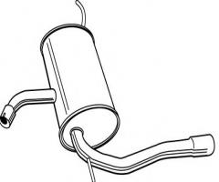 Walker 23261-52 tłumik końcowy seat, seat altea (5p1)