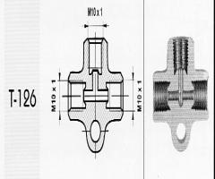 Wp t126 trójnik m10x1