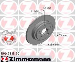 Zimmermann 590.2813.20 tarcza hamulcowa toyota urban cruiser 09-tył