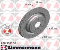 Zimmermann 400.3687.52 tarcza hamulcowa mercedes w166 m-klasa 13- tył, mercedes-benz klasa m (w166)