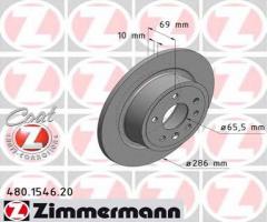 Zimmermann 480.1546.20 tarcza hamulcowa saab 9-5 99-05 tył, saab 9-5 (ys3e)