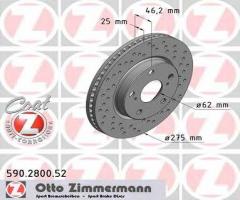 Zimmermann 590.2800.52 tarcza hamulcowa toyota rav 4 06-przód
