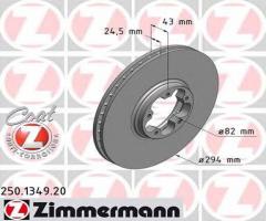 Zimmermann 250.1349.20 tarcza hamulcowa ford transit 00-06