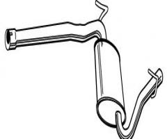 Walker 22974-65 tłumik Środkowy audi, audi a4 (8e2, b6)